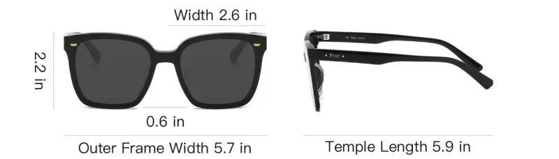 Prsr Plate Frame Square Sunglasses Unisex-8
