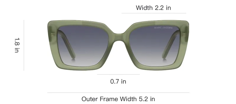 MARC JACOBS Square Frame Sunglasses-3