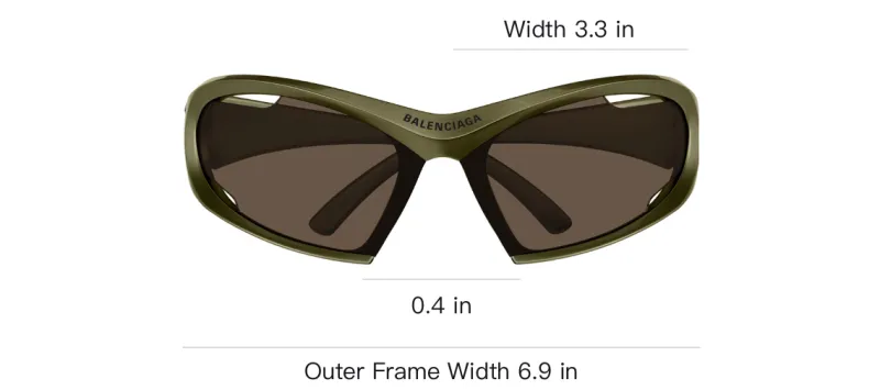 Balenciaga Eyewear Geometric Frame Sunglasses-5
