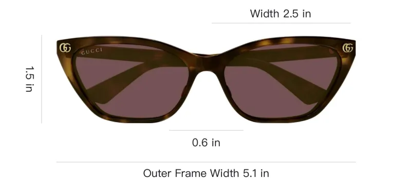 GUCCI Cat Eye Sunglasses-2