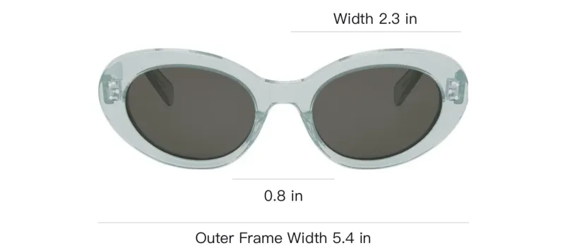 CELINE Acetate Cat Eye Sunglasses Women's Green-2