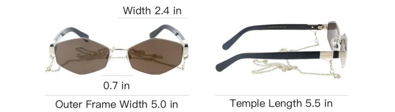 MARC JACOBS Metal Irregular Shape Sunglasses Women's Gold-4