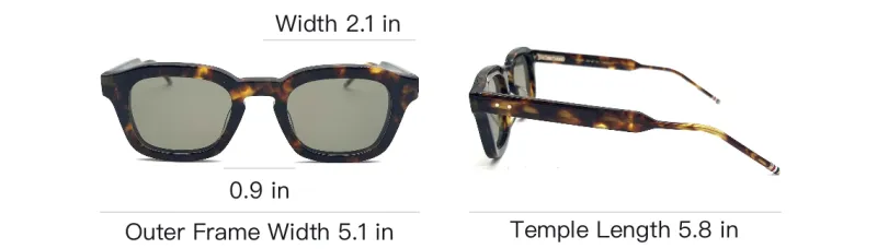 THOM BROWNE Rectangular Frame Sunglasses-3