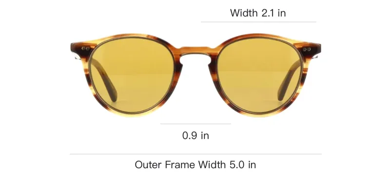 Mr. Leight Acetate Round Sunglasses Unisex Tortoiseshell-2