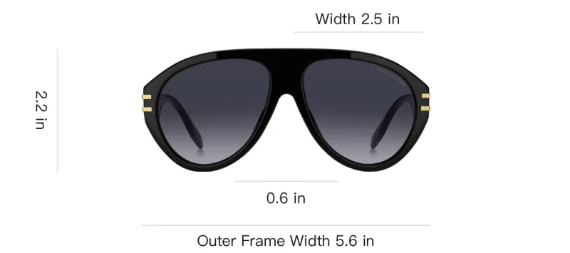 MARC JACOBS 747S Shield-frame Sunglasses-2