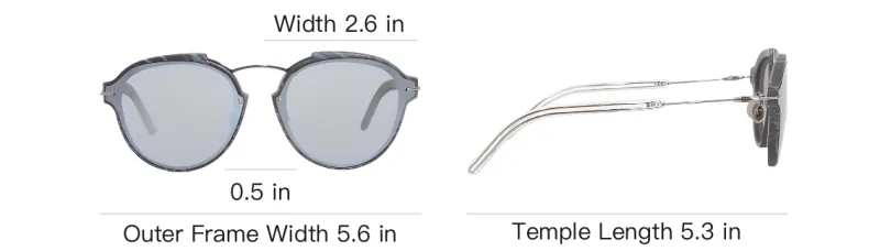 DIOR Sunglasses Unisex Gray-4