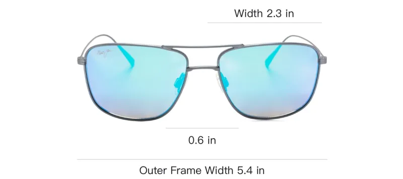 Maui Jim Mikioi Pilot frame Sunglasses-3