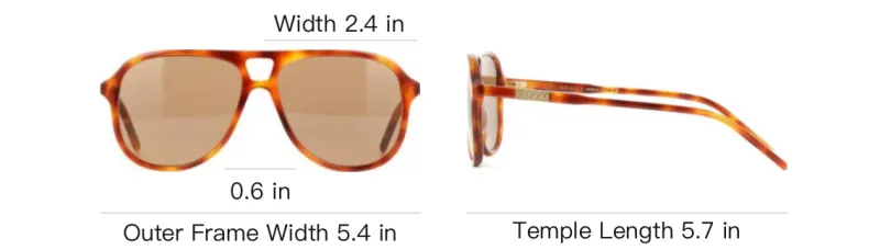 GUCCI Aviator Sunglasses Women's Tortoiseshell-3