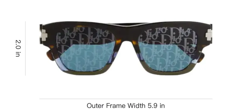 DIOR DIORBlackSuit Xl S2U Square Frame Sunglasses-3