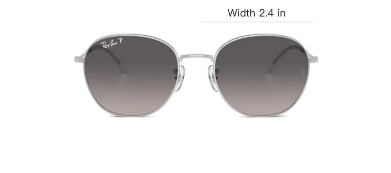 Ray Ban Logo print Round frame Sunglasses-3