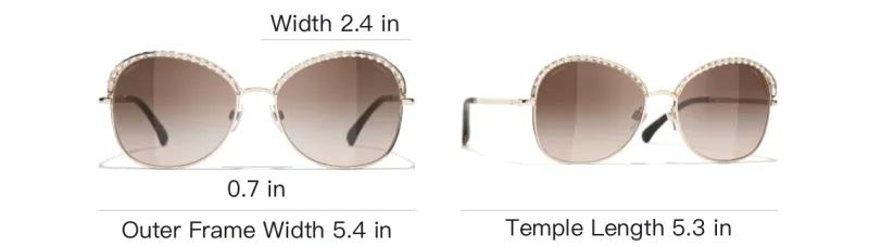 CHANEL Sunglasses Women's Gold-3