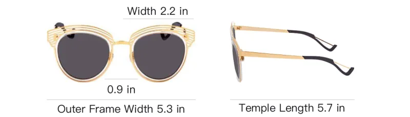 DIOR Metal Irregular Shape Sunglasses Women's Gold-3