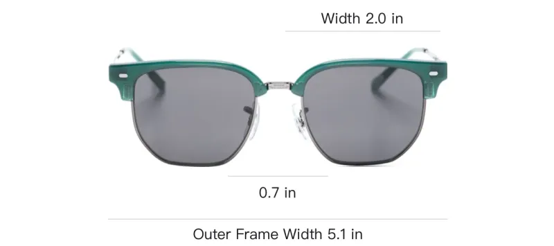 RayBan Metal Acetate Irregular Shape Sunglasses Kids' Green-3