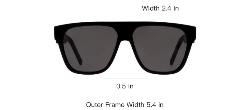 DIOR Acetate Square Sunglasses Unisex Black-3
