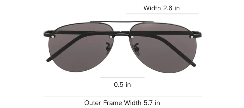 SAINT LAURENT Sunglasses Men Black-2