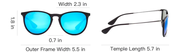 RayBan Metal Plastic Round Sunglasses Women's Black-4