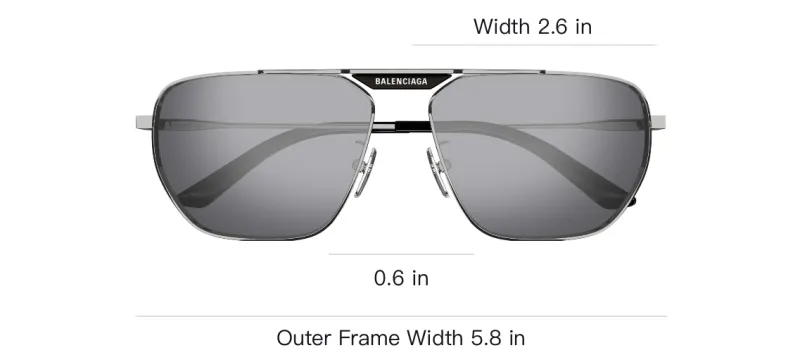 Balenciaga Eyewear Pilot Frame Sunglasses-2