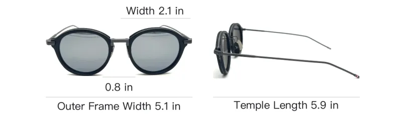 THOM BROWNE Round Frame Sunglasses-3