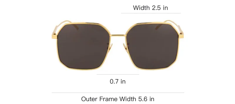 Bottega Veneta Square Frame Sunglasses-2