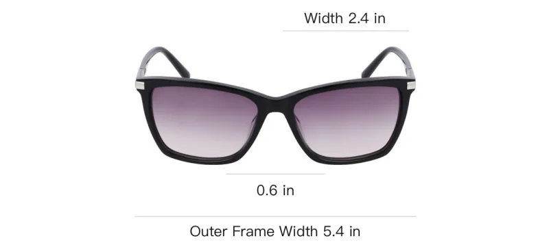 DKNY Acetate Square Sunglasses Women's Black-2