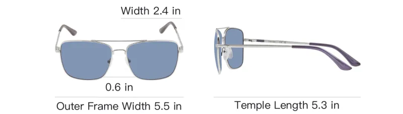 CK/Calvin Klein Metal Aviator Sunglasses Men's Silver-3