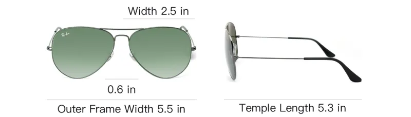 RayBan Alloy Metal Aviator Sunglasses Unisex Gunmetal-5