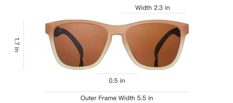 Goodr   Square Sunglasses Unisex Brown-2