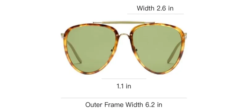 GUCCI Metal Acetate Aviator Sunglasses Men's Tortoiseshell-3