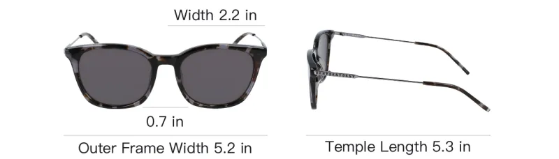 DKNY Acetate Irregular Shape Sunglasses Unisex Black-3