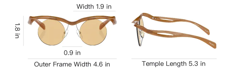 PRADA Round Frame Sunglasses-3