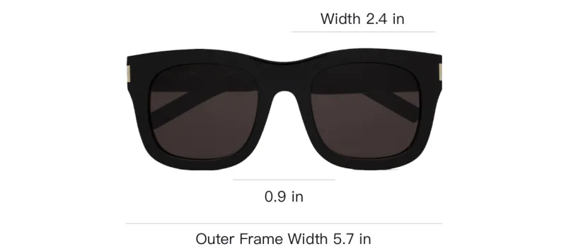 SAINT LAURENT Sl 650 Monceau Square frame Sunglasses-2