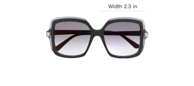 Cartier Squared Oversize Frame Sunglasses-3