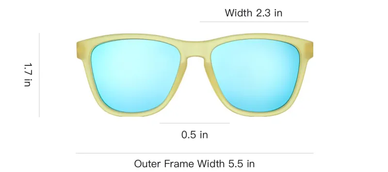 Goodr - Square Sunglasses Unisex Yellow-2