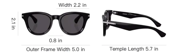 Burberry Round Frame Sunglasses-5