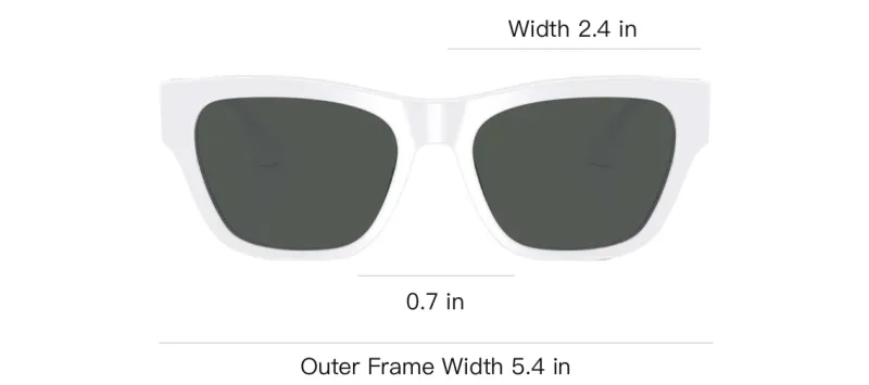 VERSACE Square Frame Sunglasses-3