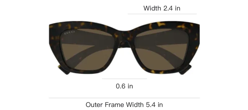 GUCCI Cat Eye Frame Sunglasses-2