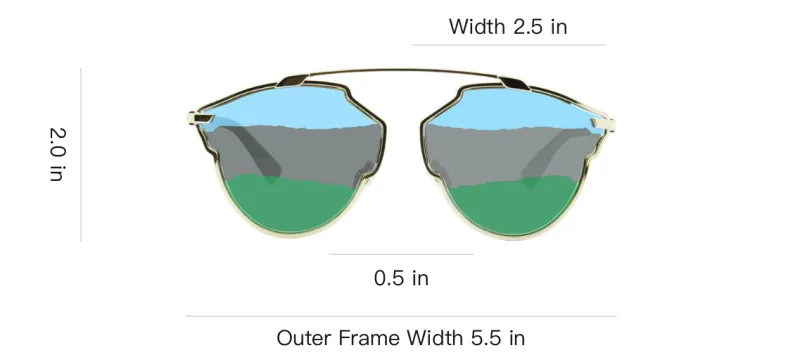 DIOR Alloy Aviator Sunglasses Women's Gold-3