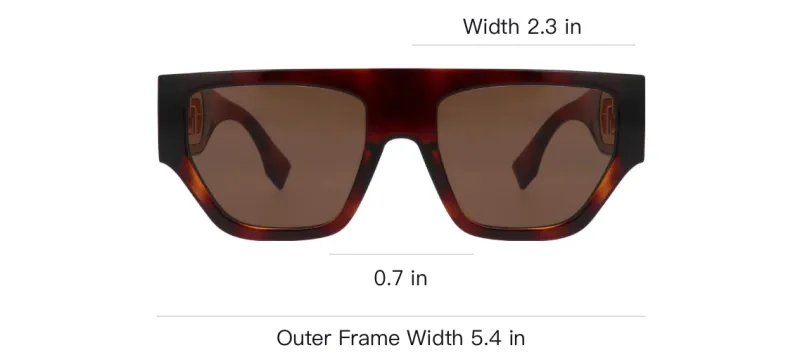 FENDI Square Frame Sunglasses-2