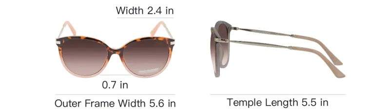 Skechers Plastic Butterfly Sunglasses Women's Brown-3