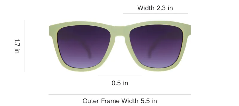 Goodr - Square Sunglasses Unisex Green-2