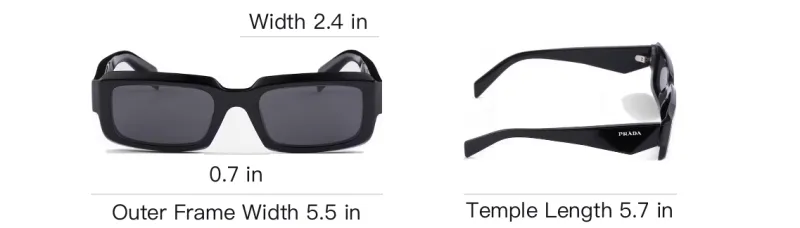 PRADA Eyewear Symbole Rectangle frame Sunglasses-3