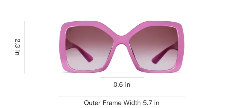 GUCCI Injection Molded Enamel Irregular Shape Sunglasses Women's Pink-3