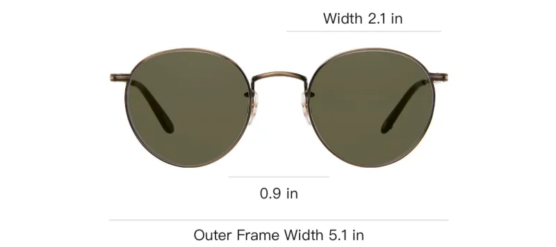 GARRETT LEIGHT Sunglasses Unisex Gold-2