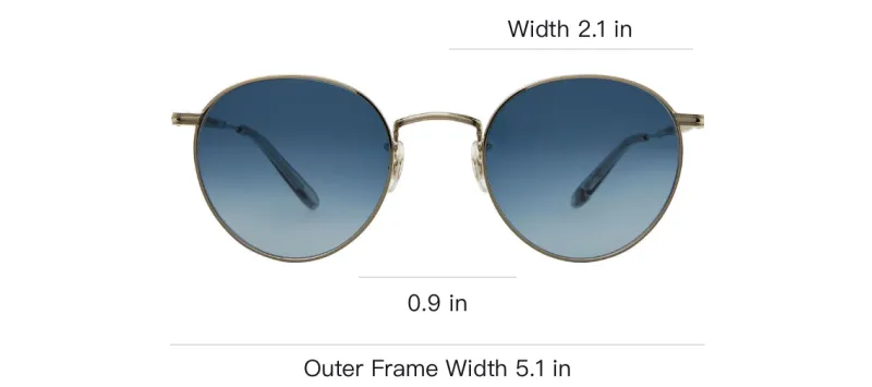 GARRETT LEIGHT Sunglasses Unisex Silver-2