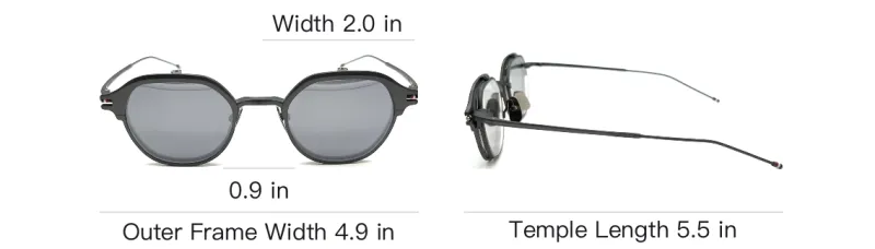 THOM BROWNE Round Frame Sunglasses-5