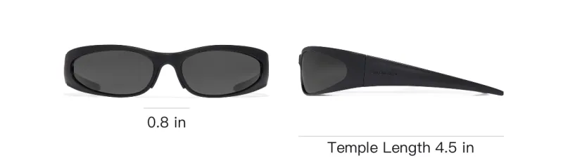Balenciaga Wrap Around Frame Sunglasses-4