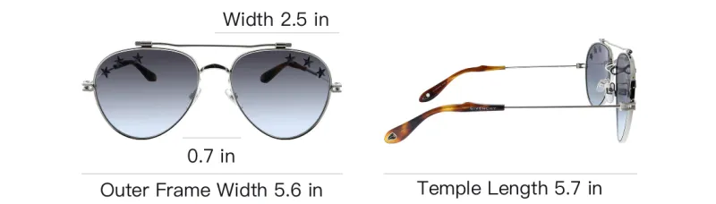 GIVENCHY Metal Aviator Sunglasses Kids' Silver-3