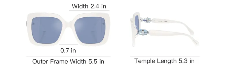 Swarovski Crystal embellished Square frame Sunglasses-3