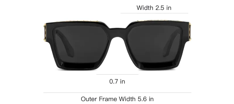 LOUIS VUITTON 1.1 Millionaires Sunglasses Black-3