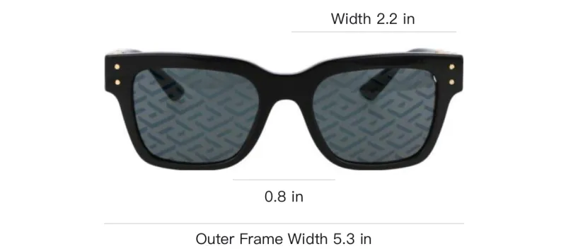VERSACE Sunglasses Unisex Black-2